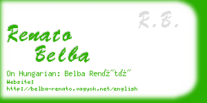 renato belba business card